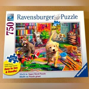 CUTE DOG RAVENSBURGER 750 PIECE JIGSAW PUZZLE – LARGE FORMAT - CUTE CRAFTERS